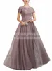 LG Dusk Mother of the Bride Dres med ärmen Vestido Invitada Boda Vestidos de Fiesta Elegantes Para Mujer 2023 Q6ix#