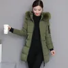 fi Fur Collar Hooded Down Cott Coat Womens Winter Parkas Jacket Lg Warm Padded Puffer Parkas Snow Wear Outwear Female K0dm#