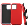 Capa híbrida 3 em 1 com clipe para celular Defender para iPhone SE 11 12 13 14 15 Pro Max Samsung S24 S23 S21 S22 Capa híbrida protetora à prova de choque