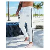 Fi 2020 Calça jeans masculina skinny rasgada Destroyed Fi Comfy Stretch Stripe Trim Calça jeans m76y #