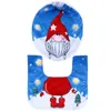 Toilet Seat Covers Christmas Bathroom Decor Holiday Decoration Faceless Elderly Two-Piece Set