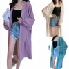2020 Bohemian Summer Beach Wear LG KIMO Cardigan Chiff Tunika Kobiety Tops Bluzka Sarg Plage L28H#