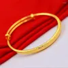 Bracelet Gold Store même style 9999 Bracelet réel Mode Dragon et Phoenix Chengxiang 18K Solide 5D réglable