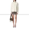 Skirts French Niche Diagonal Row Of Gold Buttons Pure Cashmere Turtleneck Jumper Slim Knit Half Skirt Set