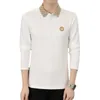 high quality designer polo shirt long sleeve embroidery brand polos luxury men tshirt tee