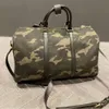 Camouflage Oxford Canvas Travel Bags Large Capacity Adjustable Shoulder Strap Outdoor Sports Bag Training Shoulder Bags For Men L1311