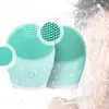 NEW 2024 Silicone Facial Cleansing Brush Electric Face Clean Device Facial Massager Skin Cleaner Sonic Vibration Deep Pore Cleaning Brush