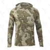 Men's Hoodies Sweatshirts 2024 new mens hoodie camouflage fishing shirt camping hiking clothing sunscreen breathable fishing shirt 24328