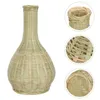Vaser container bambu vas bröllopsdekorationer havgrass blomma korg pastoral stil