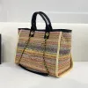 Bolso de mujer Mini bolso de compras con perlas YNPN Bolso de gran capacidad Bolso de lujo clásico Bolso de noche Bolso de playa de diseñador de marca Monedero bordado de lona