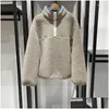 Sweats à capuche pour femmes Sweatshirts Femmes 2023 Automne et hiver Femmes Loose Furry Half-Snap Plover Sherpa Casual Sweat-shirt Veste Drop D Dhypd