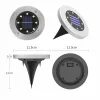 8 Teile/satz Outdoor Solar Powered Boden Licht Wasserdichte Garten lampe Weg Deck Lichter mit 8/12/20 LED Lampen für Haus hof Auffahrt Rasen Straße freies schiff D3,5