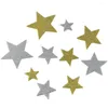 Gift Wrap 200pcs Paper Glitter Star Foam Stickers Stars Shape Silver And Gold Self Adhesive Sticker Sticky DIY Crafts