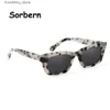 Sonnenbrille südkoreanische Jennie-Stil hochwertige Acetat polarisierte Sonnenbrille Cat Eye rechteckige Brille Herren Tren kleine Sonnenbrille UV400 L240322