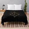 毛布のgenshin衝撃Zhongli Constellation Throw Blanket Thin Thin Pute Plaid Extra Light