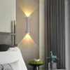 Wall Lamp Modern LED Dual Head Small Waist Lamps Courtyard Corridor Bedroom Bedside Living Room Indoor Decoration Fixtures