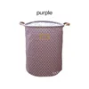 Laundry Bags Collapsible Basket With Polka Dots: Spacious Storage Bag For Toys Dirty Clothes And More