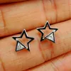 スタッドイヤリング到着リアル925 Sterling Silver CZ Star Womens for Gift232s