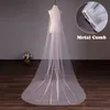 Casamento Véu Básico Uma Camada Barato Véu De Casamento Marfim Branco Champange Soft Tulle Bridal Headdr Matrimio Accoires Mariage H2VS #