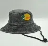 Wide Brim Hats Bucket Hats Classic Embroidery Jean Fisherman Hat Outdoor Fishing Sun cap Big Brim Bucket Hats