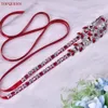 Topqueen Red Rhineste Bridal Belt de mariage CEINDAGE ROBE ROBE ROUGE ROUGE DÉCORATI ACTURES DÉCORME DES BRIDESS S09 80FX #