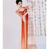 Costumes de danse classique pour les femmes Han Tang Dynasties Flowing Body Charm Danse chinoise Performance Costume Stage Outfit k4Fp #