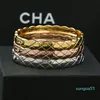 Designers Bracelet Designer for Women Rhombus Pattern Charm Bracelet Trendy Elegant Simple Party Jewelry Gift Wholesale Birthday