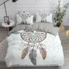 Dream Catcher Bedding Set Elegant Bohemian Duvet Cover Queen 240x220 Ethnic Quilt Single Double King Comforter Bed 240329