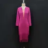 A51010 сексуальное перспективное платье с кисточками и высокой талией, облегающее вечернее женское платье с запахом и запахом, 664818