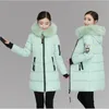 2021 Femmes Parka d'hiver Manteaux Veste brillante Down Cott Vestes Lg à capuche Épaissir Patch Design Fi Lâche Chaqueta Mujer r6Xt #