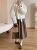 Coréen hiver doux rose Cott-rembourré veste Corée Chic Lg manches chaud à lacets manteau court solide Bow pardessus vêtements d'extérieur 2023 L94X #
