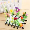 Hair Clips 5pcs/set Creative Grass Flower Hair Clips For Girls Funny Bean Sprout Hairpin Cute Party Hair Accessories For Women Headwear Y240329