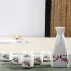 Наборы чайной посуды, 7 шт./компл., керамическая чашка для сакэ, кувшин, японский набор бокалов для вина, маленькая керамическая чаша для вина, креативные подарки