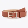 Belts Men's Leather Women Fashion Faux Jeans Belt Head Strap Mount