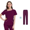 Uniformes médicos de verão para mulheres, conjuntos de esfoliantes finos, roupas de médicos, secagem rápida, uniforme de enfermeiras, clínica dentária, beleza, roupa de trabalho U5ux #