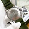 Série 1055 stealth designer de moda militar verde 2555 movimento totalmente automático mecânico super luminoso relógios de pulso estilo