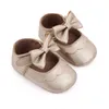 Sandales bébé chaussures décontractées infantile nœud papillon antidérapant en caoutchouc semelle souple plat PU enfant en bas âge premiers marcheurs nouveau-né arc décor Mary sandales zapatos 240329