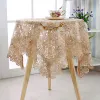 Lace Rose Flowers Tafelkleed handdoek Huis Keukenkamer Decoratie Dinning koffie Tafel Doek Holle borduurwerktafel Runner Cover TableCleothsFactory