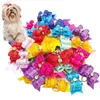 Abbigliamento per cani 10 pezzi/pacco fermagli per peli di animali domestici con elastico strass cani di piccola taglia prodotti per cuccioli accessori per toelettatura