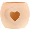 Świecane uchwyty drewniane uchwyt w kształcie serca zwężające się świece okrągłe unikalne stojaki Tealight Bride Dekoracja