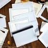 Hediye Sargısı 40 PCS Memo Kitap Gentle Uzun Mektup Serisi El Kıta Müdürleri Dekorasyon Kolaj ve Destek Mesaj Kağıdı 5 Türler