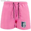 Herenshorts Vleugels van Vrijheid heren zomerbadpak strandshorts mesh zwempak boardshorts heren zwempak runway Q240329