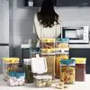 Vorratsflaschen NUBECOM Multifunktionsbehälter Körner Nüsse Lebensmittelbehälter Glas für Gewürze versiegelte Box Frischhaltedose Küche