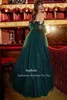 Bafftafe Dark Green A Line Formal Prom Dres Appliques Puff lg Fiesta de la noche Dr Corset Back Women Birthday Bowns 71sh#