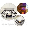 Candle Holders Lamp Iron Furnace Tray Holder Metal With Small Home Decor