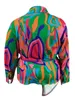 lw Plus Size Automne Femmes Bandage Design Asymétrique Lg Manches Turndown Col Casual Blazer Sexy Multi-Color Mini Dr D6ES #