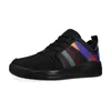 Casual Shoes SKYTRACK Mesh Knit Low Tops Spray Black Sneakers For Men