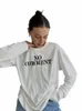 Blyuki Plus Size Cott Gedrukt T-shirt Voor Vrouwen Herfst Nieuwe O-hals Lg Mouw Vintage Tee Vrouwelijke Basic Eenvoudige Streewear top T00O #