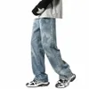 Männer Baggy Jeans Star Print Gerade Denim Hosen Hip Hop Streetwear Luxus Desinger Retro Y2K Lose Hosen Jeans Für Männer P47q #