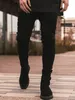 Frühling Herbst Neue Fi Casual Seite Streifen Nähen Dünne Bleistift Denim Hosen Hohe Qualität Hip Hop Schwarz Stretch Dünne Jeans L79X #